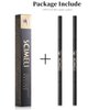 Eyebrow Pencil,2PCS Waterproof Retractable Micro Brow Pencil with Spoolie Brush,Ultra-Fine 1.5mm Tip Creat Smooth and Natural Looking Eyebrows.(#1 Black 2Pcs)