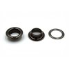 Innetoc Solid Brass Grommets Eyelets 100 Pack (3/8"(10x16.5), Gun Black)