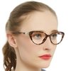 MARE AZZURO Progressive multifocal Blue Light Blocking Reading Glasses For Women Cateye 0 1.0 1.5 2.0 2.5 3.0 3.5 4.0 (Brown, 2.50)