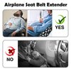 2 in 1 Airplane Seat Belt Extender, Coolrunner Adjustable 7-32" Airplane Seatbelt Extender - FITS ALL Airlines - Free Carrying Case