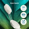 RADIUS Big Brush BPA Free & ADA Accepted Toothbrush Designed to Improve Gum Health & Reduce Gum Issues - Right Hand - Marble - Pack of 1