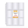 540 Pockets Baseball Card Sleeves, FOME Double Side 9-Pocket Trading Card Sleeve Page Protector 3 Holes Game Card Sleeves Fit 3 Ring Binder for Trading Baseball Game Business Cards 30 Pages
