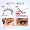 MLEN DIARY False Eyelashes Wispy Long Extension Eyelashes Natural Look Cat Eye 3D Mink Reusable Fake Eyelashes, 5 Pairs Pack