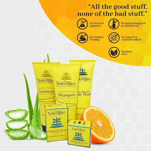 The Naked Bee Coconut & Honey Foam Soap (12 oz) Liquid Foaming Hand Soap - Mild Cleanser to Reduce Dryness - Gentle Foam Soap for Clean and Soft Hands