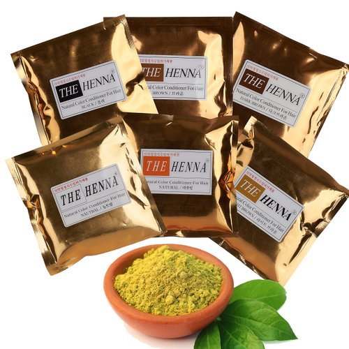 The Henna Natural Herbal Hair Dye 35 oz 100g Make Your Hair Thick And Healthy (Light Brown), 3.50...