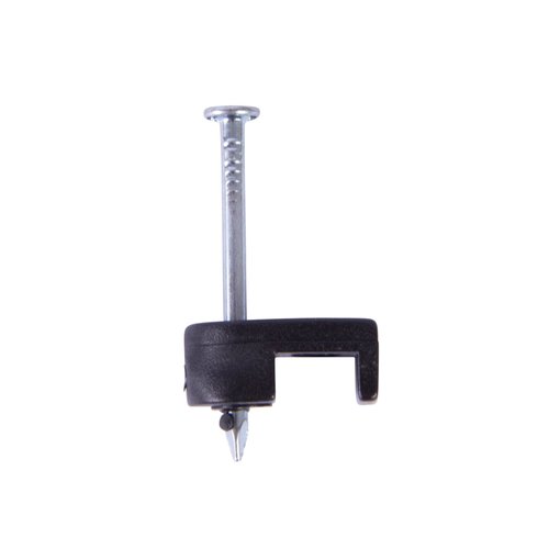 Gardner Bender PSB-160 Low-Voltage Plastic Staples, 3/16 Inch., Secures Bell / Speaker Wire, For Wood Applications, Polyethylene - UV Resistant, Splinter Free, 100 Pk., Black