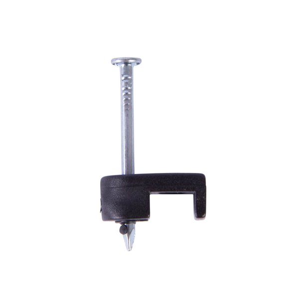 Gardner Bender PSB-160 Low-Voltage Plastic Staples, 3/16 Inch., Secures Bell / Speaker Wire, For Wood Applications, Polyethylene - UV Resistant, Splinter Free, 100 Pk., Black
