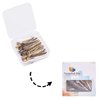 PH PandaHall 50 Sets 5 Colors Hair Bobby Pins, 50pcs Hair Clips Tray Hair Pins Setting Blank Bobby Hair Pins Base and 50pcs Glass Cabochons for Cameo DIY Barrettes Hairpins Findings