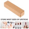EXCEART 50Pcs Kraft Paper Lipstick Boxes, Essential Oil Packaging Boxes, DIY Supplies Beauty Accessories Makeup Organzier Tube Storage Lip Gloss Boxes