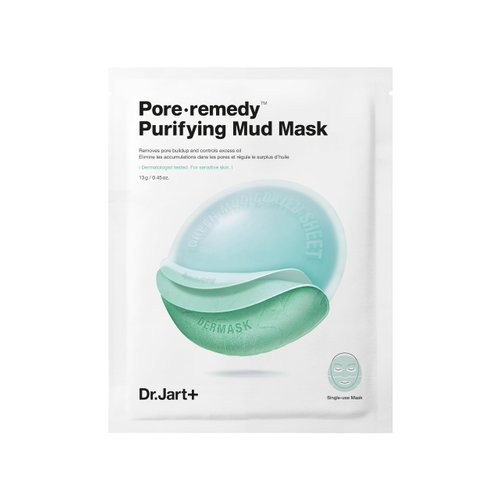 Dr.Jart+ Pore.Remedy™ Purifying Mud Face Mask | Sheet Mask | Korean Skin Care, 0.46 Ounce