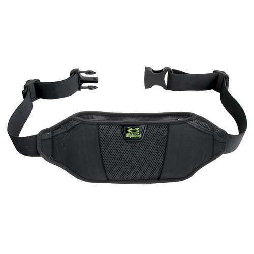 Amphipod AirFlow Endurance Waistpack, Bounce Free Runners Storage Fanny Pack Waist Bag for Running, Jogging, Men & Women, Black, OS