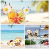20pcs 2.75 Inch Hawaiian Flower Hair Clips,Hawaii Plumeria Hair Clip Beach Flower Headpieces for Wedding Party (Random)
