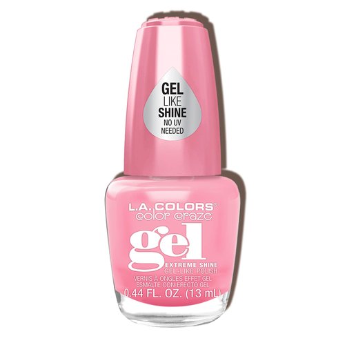 L.A. Colors Creamy Neon Gel Nail Enamel Polish Gossip, 0.44 Fl Oz