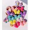 Lemeilleur 14 Pcs Sequined Butterfly Hair Ties Bow Hair Ties Elastic Rubber Bands Hair Scrunchies for Toddlers Girls Rainbow Sequin Sparkle Ponytail Holders Hair Accessories