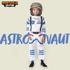 Spooktacular Creations Halloween Child Unisex White black details Astronaut Costume for Party Favors (Medium (8-10yr))