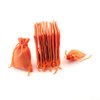 Tvoip 30Pack Burlap Bags with Drawstring Gift Bags Jewelry Pouch for Wedding Party and DIY Craft (Orange, 4 x 5.5 Inch)