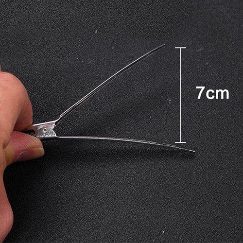 31Pcs Styling Hair Clips, Metal Duck Bill Clips for Women Girl Styling Sectioning, Duckbill Long Hair Clips, Pin Curl Clips for Hair, Alligator Roller Clip(Silver,3.5 Inches)