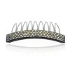 Decorative Hair Comb Black Cellulose Based Rhinestone Crystal Bridal Hair Comb,