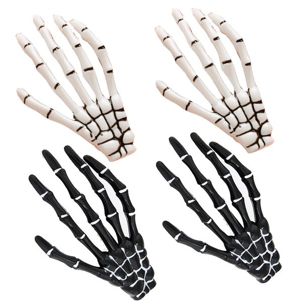 Skeleton Hand Bone Hair Clip Hairslides Halloween Clips for Hair Accessories Halloween Costumes for Women Girls Skull Hair Clip Claw Skeleton Accessories for Women