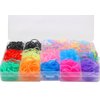 YOY 3/4" Pet Dog Stretchy Rubber Bands, 600/Box - Puppy Elastics Ties Pony Tail Holders Hair Accessories for Doggy Grooming Top Knots Ponytails Braids and Dreadlocks