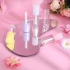 Apausvcm 4Pcs Lip Gloss Tubes, 6ml Empty Lip Gloss Tubes with Wand Refillable Lip Gloss Containers with Rubber Stoppers Lip Balm Bottles for DIY Lipgloss (4 Colors)