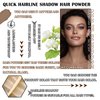 3 Pcs Root Touch Up Hair Powder Set,Quickly Cover Up Hairline Powder,Waterproof Hairline Shadow Powder for Women & Men,Hair Powder with Soft Puff(Dark Curry + Light Curry + Black)