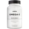 Amen Omega-3 Supplement - 1500mg High-Potency Daily Omega 3 - EPA and DHA Fatty Acids Fish Oil - 45-Day Supply - Heart Health, Immune, Brain, Cognition, Memory Support Vitamins - 90 Soft Gels Capsules