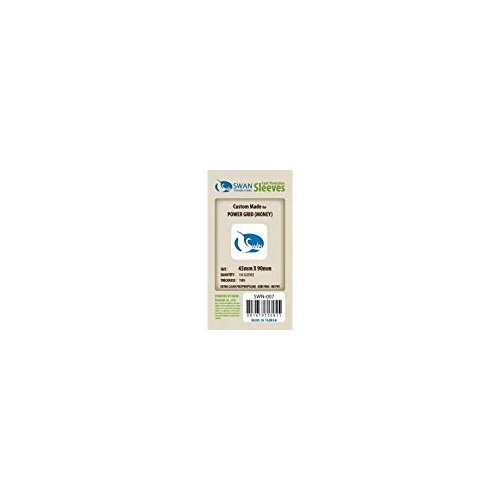 Swan Card Sleeves (45x90mm) - 150 Thin Power Grid (Money)