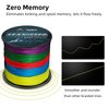 RUNCL Braided Fishing Line, Abrasion Resistant Durable Fishing Line for Saltwater Freshwater, No Stretch, Smaller Diameter, Hi Vis Rainbow Color Measure Line, 328-1093 Yds