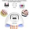 UV LED Nail Lamp 150W, Professional Nail Dryer Gel Polish Light, UV Nail Light with 4 Timer Setting, Nail Polish Curing Gel LED Dryer, Professional Nail Art Tools with Automatic Sensor