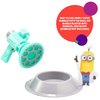 DecoSet® Minions Fart Bubble Blaster Cake Topper, 4 Piece Decoration Set With Working Bubble Wand, Stand, & Kevin, Bob, & Stuart Minions | For Birthday And Celebrations