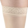 Truform Sheer Compression Stockings, 20-30 mmHg, Women's Thigh High Length, 30 Denier, Nude, Small
