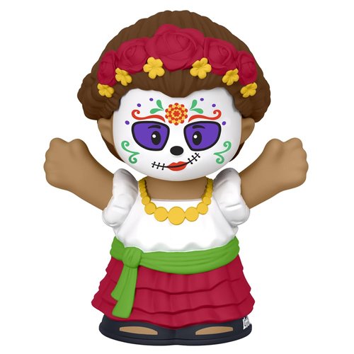 Replacement Part for Little People Collectible Set Dia de Muertos Figures - HMC00 ~ Replacement Girl Figure ~ in Traditional Dress and Calavera Face Paint