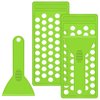 Maitys 2 Sets Lip Balm Tray and Spatula Portable Lip Balm Filling Tray and Spatula Set Lip Balm Tube Holder Lip Balm Tubes Tray Lip Balm Containers Lip Gloss Making Kit(Green)