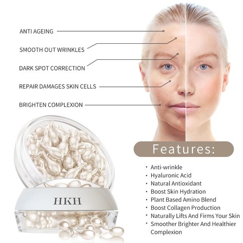 Vitamin C Serum for Face, Anti Aging Serum with Hyaluronic Acid Supplements, Vitamin E, Reduces Wrinkles, Dark Spot Remover for Face, Retinol Serum for Face, Face Serum for Women