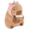CHDBLOCK Unicorn Capybara Plush, Cute Capybara Plush Pillow Kawaii Unicorn Stuffed Aniamls Capybara Plushies Toys Gifts for Kids 11 inch