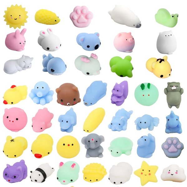 Mochi Squishy Toys, 32PCS Random Mini Squishy Animals Toys Squishies Pack, Squishy Fidget Toys Party Favor Toys for Kids, Birthday Gifts Squishy Animals Stress Relief Toys for Boys & Girls