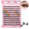 Bodermincer Lashes Clusters 10+12mm/12+14mm/14+16mm/16+18mm/10-12-14-16mm/14-16-18mm Mixed and 8-20mm to Choose Lashes Extension Kit lash Clusters Lashes Wispy Eyelash Extension （8mm)