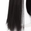 GEERYZHE Long Straight Black Wigs, 28.3 Inch Long Black Straight Wig with Bangs Women Heat Resistant Fashionable Elegant Synthetic Wig Long Straight Black Wigs for Women