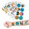 100PCS Summer Kayak Kayaking Temporary Tattoos Stickers Themed Birthday Party Decorations Supplies Decor Favors Beach Canoe Kayaker Hawaiian Surf Tattoo Gifts For Kids Boys Girls Class Prizes Carnival