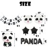 Panda Party Decorations Black Party Like A Panda Balloons for Panda Bear Party Supplies Like a Panda/Jungle Safari Animals Themed Happy Birthday Baby Shower Party Supplies Decorations