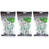 PRIDE PROFESSIONAL TEE SYSTEM PROLENGTH MAX 4" WHITE GOLF TEES - 3 BAGS