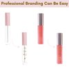Lip Gloss Label Sticker for Cosmetic Bottle Roller Wrapper DIY Lip Business Packaging (Gold 1.78 x 2.2in) (Gold 1.78 x 2.2in)