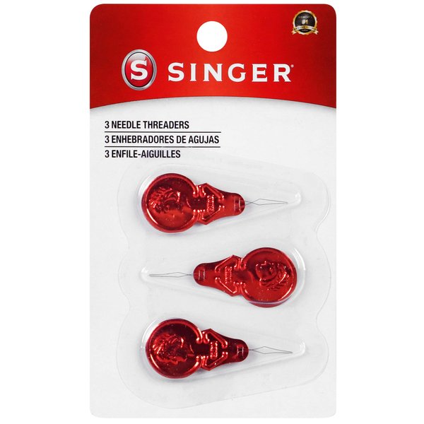 SINGER 00058 Metal Needle Threaders, 3-Count