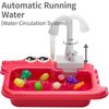 Lucky Doug Play Kitchen Sink Toys, Pretend Kitchen Play Sink with Running Water Toys for Toddlers 1-3, Play Food Sets for Kids Kitchen Toys, Birthday Toys Gifts for Toddlers Kids Girls 1 2 3 Years Old