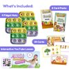 Popplers: Toddlers Early Learning & Educational Fidget Toy, Food & Farm Animals Popping Games, Teacher Must Have for Matching, Sound Recognition and First Words +18 Months Old (6 Mini-Games Included!)