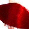 30 32 34 Inch Red Bundles Red Straight Human Hair Bundles Burgundy Bundles Human Hair Burgundy Straight Bundles Grade 8A Brazilian Virgin Human Hair Extensions 100g/Pc