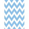 Party Perfect Disposable Chevron Print Luncheon Napkins Tableware, 16 Pieces, Made from Paper, Pastel Blue, by Amscan