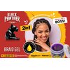 Black Panther Extra Hold Braiding Gel - Natural Instant Edge Control for 4C Hair, Men & Women, 4 oz