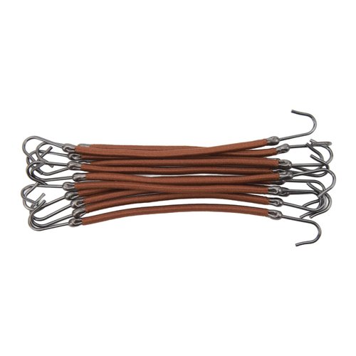 10 Pieces Hair Bungee,Hair Ties with Hooks,Elastic Hair Tie Styling Ponytail Holder Hooks Hair Cord for Buns, Adjustable Hair Wrap for Curly Hair Long Hair (Brown)